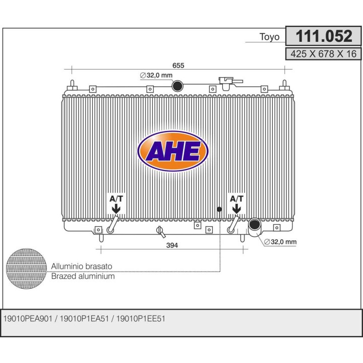 111052  Rad. HONDA Shuttle III AT