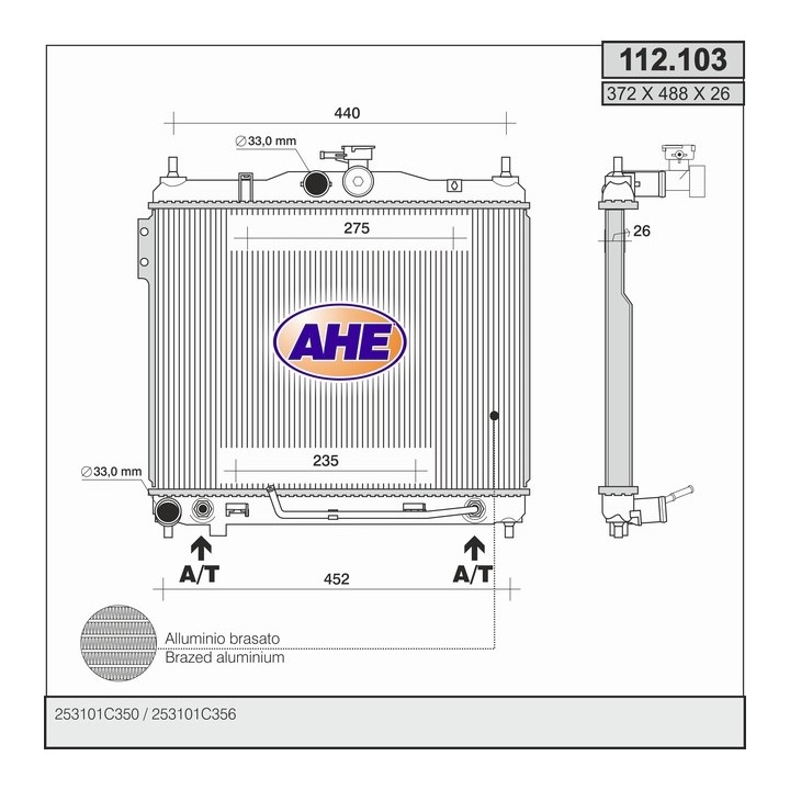 112103  HYUNDAI Getz 1.4/1.5/1.6 +/-AC AT   02-09