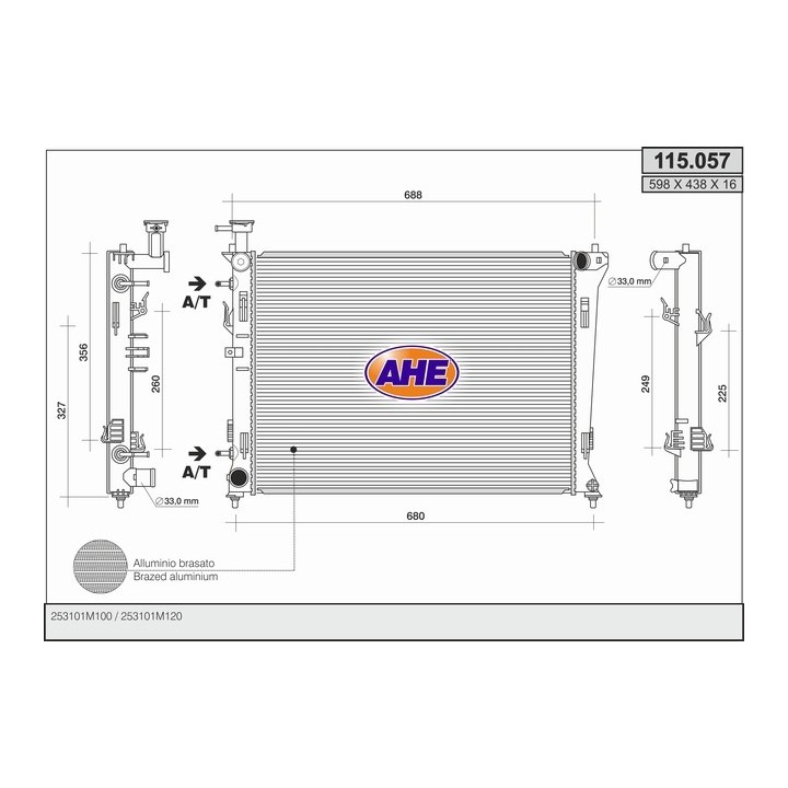 115057  KIA Cerato/Forte 1.6/2.0 +/-AC M/AT   09-