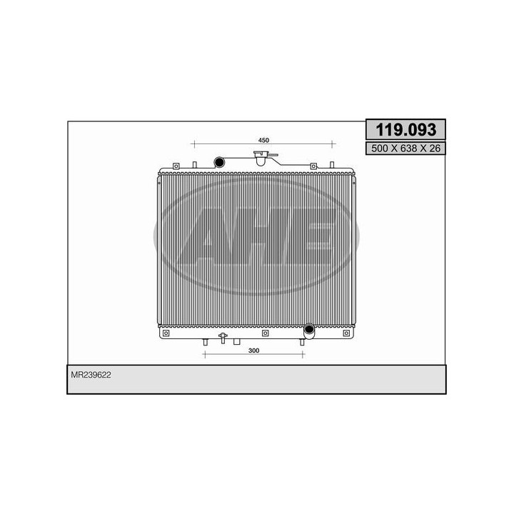 119063  Rad. MITSUBISHI Space Gear