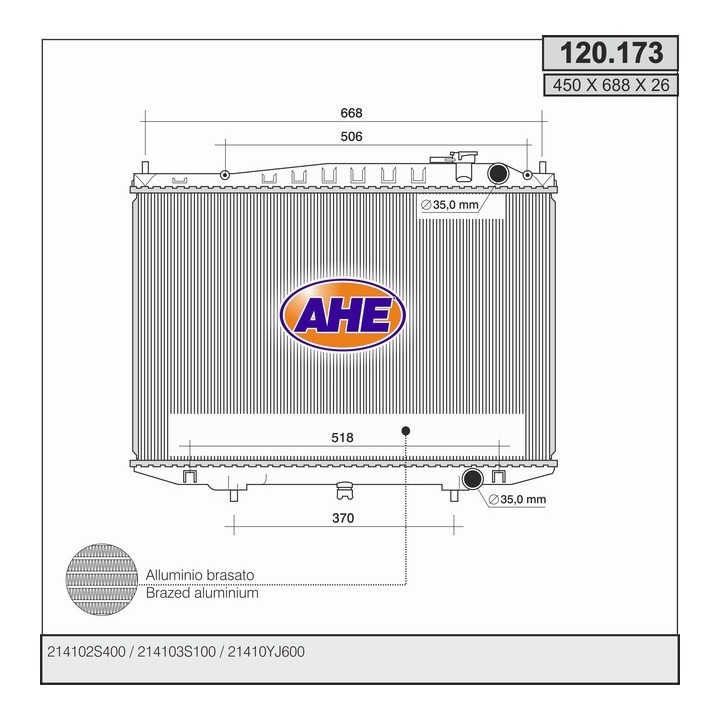 120173  NISSAN King Cab 2.4 +/-AC  98-05