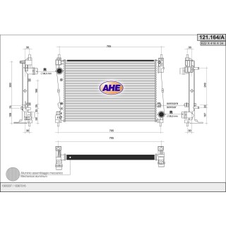 121164/A  RAD OPEL Corsa D 1.4Turbo +/-AC M/AT 06-