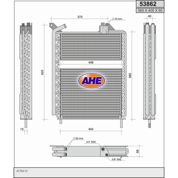 53862  JOHN DEERE 6600/6800/6900/7000 Series 6 Cylinder