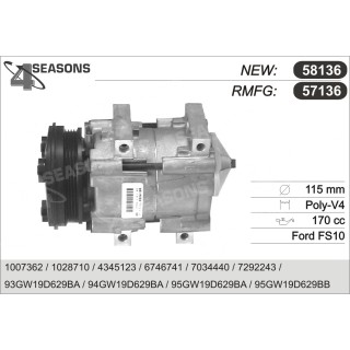 57136  COMPRESOR  FORD SCORPIO II