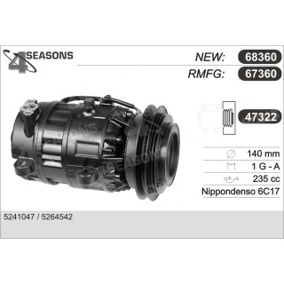 67360  COMPRESOR  CHRYSLER VOYAGER 3.0 L