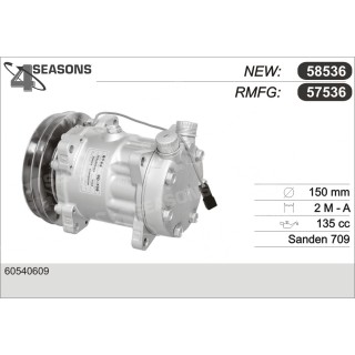 57536  COMPRESOR  ALFA 164:V6/TURBO/QDF
