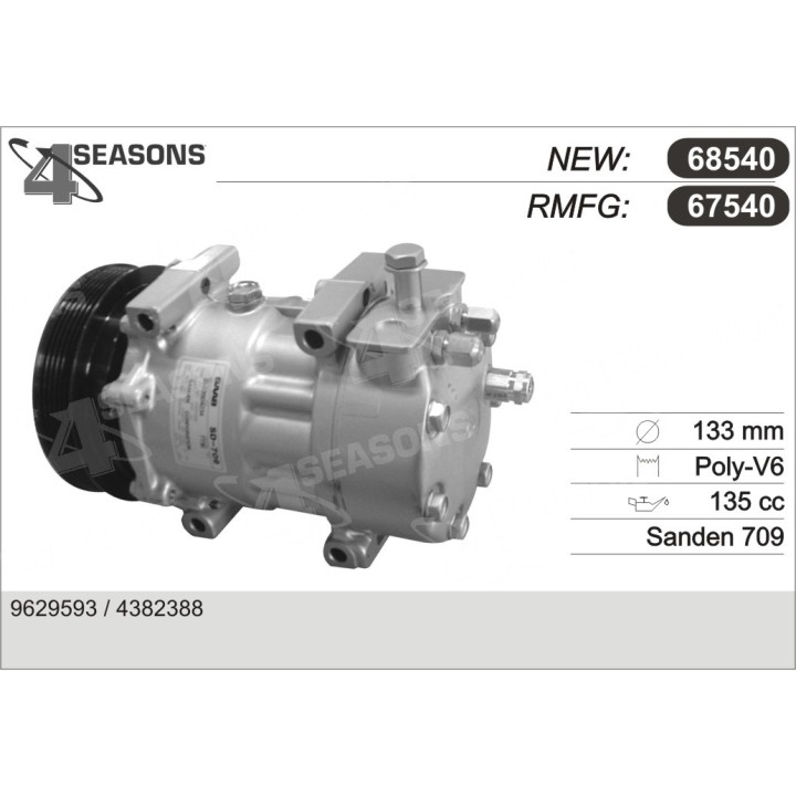 67540  COMPRESOR  SAAB 9000