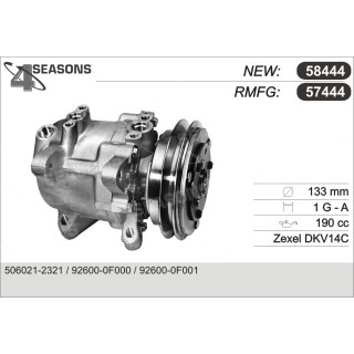 57444  COMPRESOR  NISSAN PICK-UP