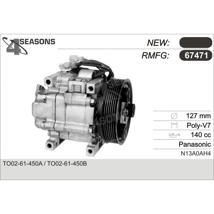 67471  COMPRESOR  MAZDA XEDOS 9