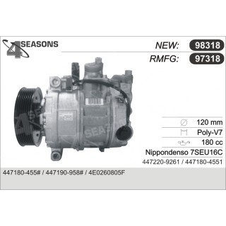 97318  COMPRESOR  AUDI / VW A8 / TOUAREG / PHAETON V