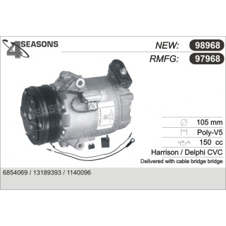 97968  COMPRESOR  OPEL ASTRA H 1.4 04-