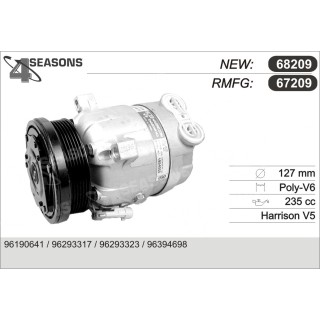 67209  COMPRESOR  DAEWOO NUBIRA 97-