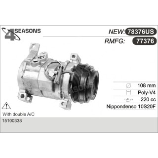 77376  COMPRESOR  CADILLAC / GMC 03-04