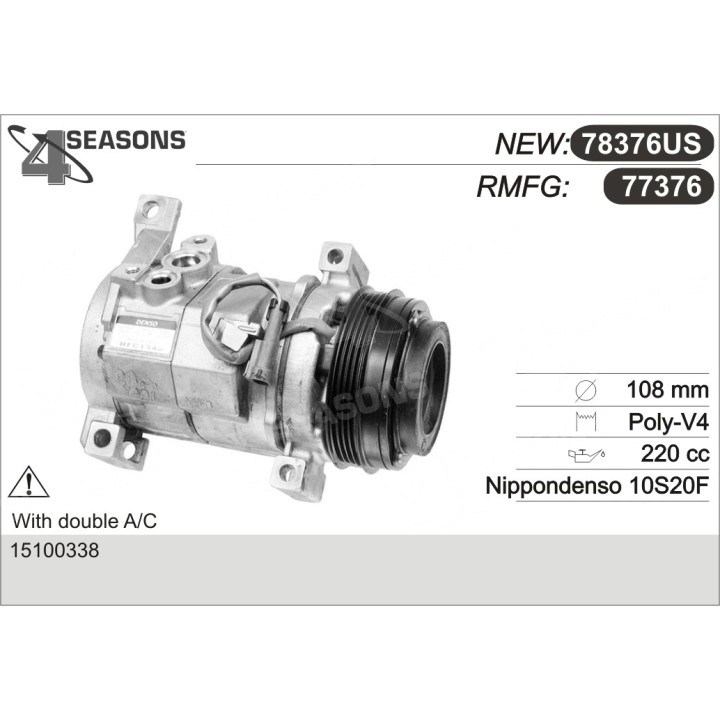 77376  COMPRESOR  CADILLAC / GMC 03-04