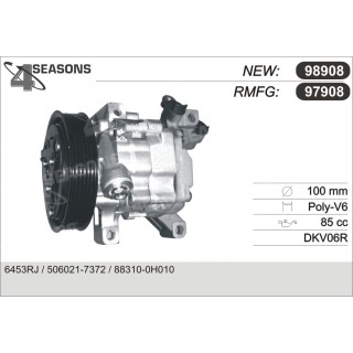 97908  COMPRESOR  PSA 107 / C1 / TOYOTA AYGO 1.0 05-