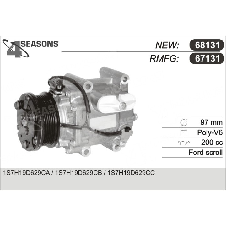 67131  COMPRESOR  FORD  MONDEO III