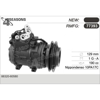 77393  COMPRESOR  TOYOTA LAND CRUISER 80 4.5L 94-97