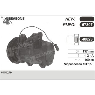 67307  COMPRESOR  FORD SCORPIO