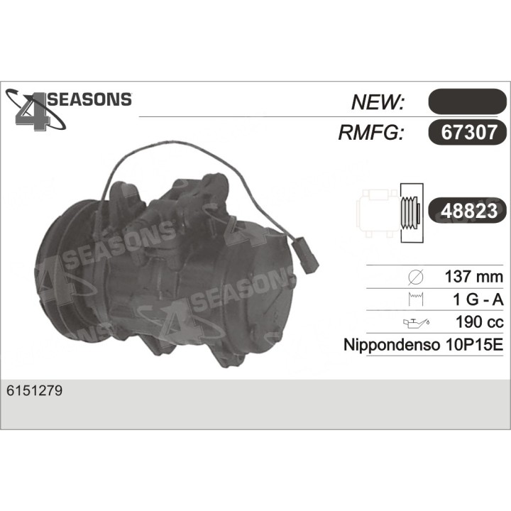 67307  COMPRESOR  FORD SCORPIO