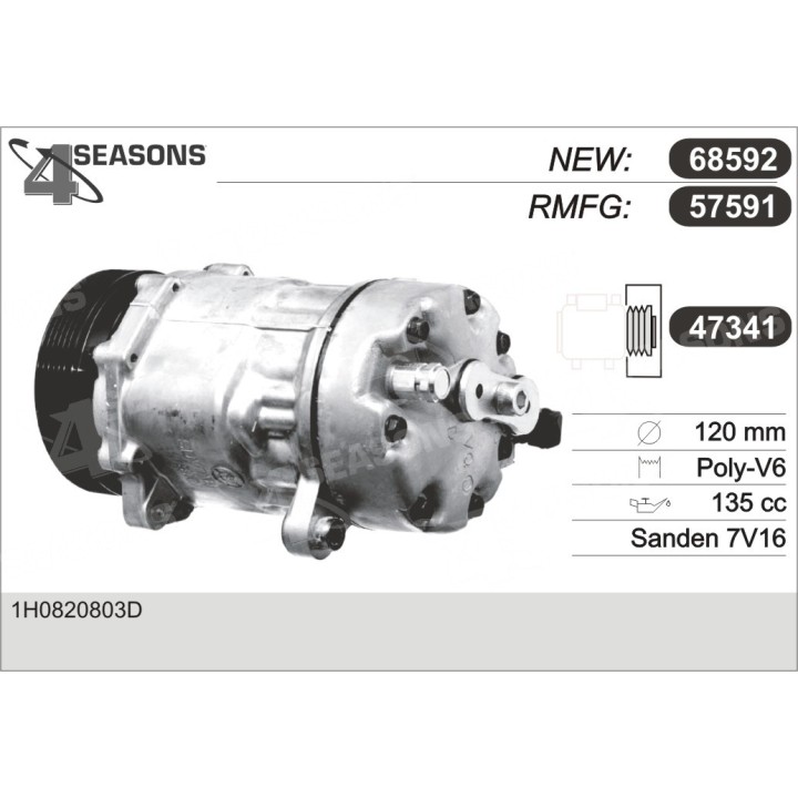 57591  COMPRESOR  VW