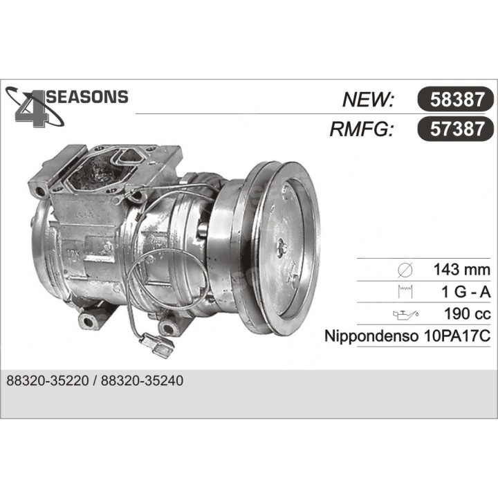 57387  COMPRESOR  TOYOTA 4 RUNNER