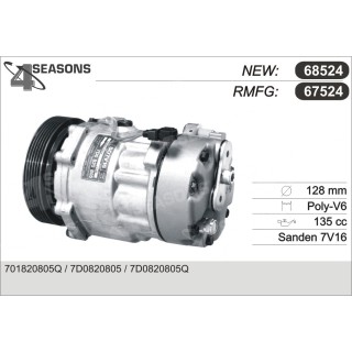 67524  COMPRESOR  VW TRANSPORTER
