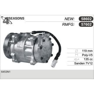 57602  COMPRESOR  PSA BERLINGO/SAXO/XSARA/106 I-II/3
