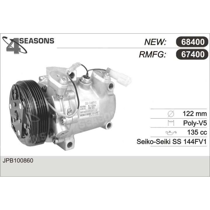 67400  COMPRESOR  ROVER MGF 95-02