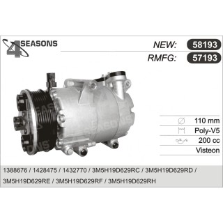 57193  COMPRESOR  FORD FOCUS II 1.8 03-