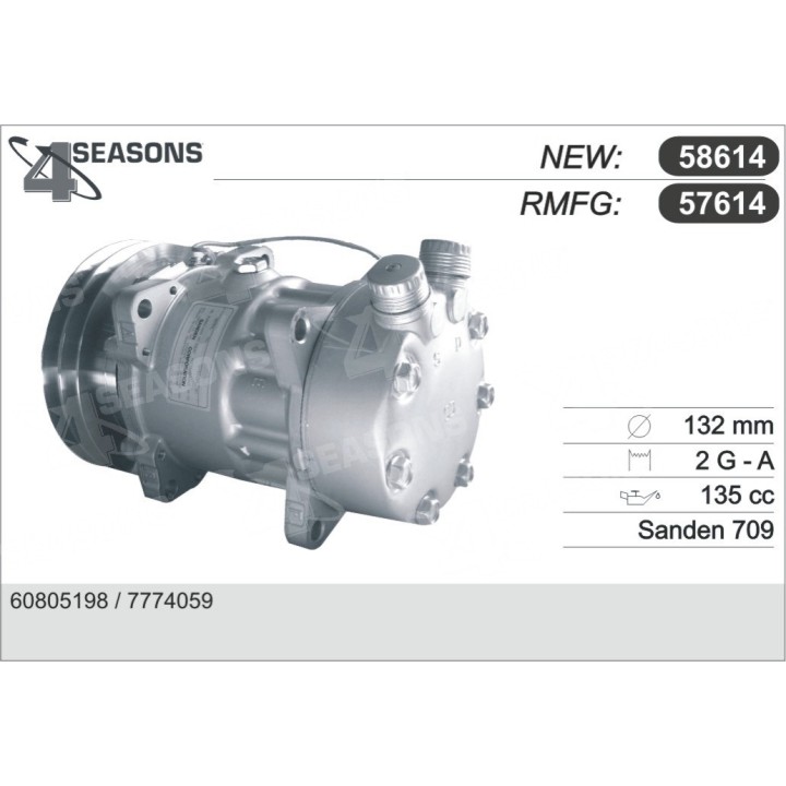 57614  COMPRESOR  ALFA 164 TURBO