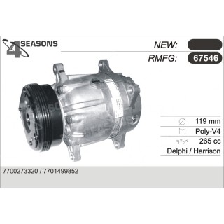 67546  COMPRESOR  RENAULT MEGANE ...