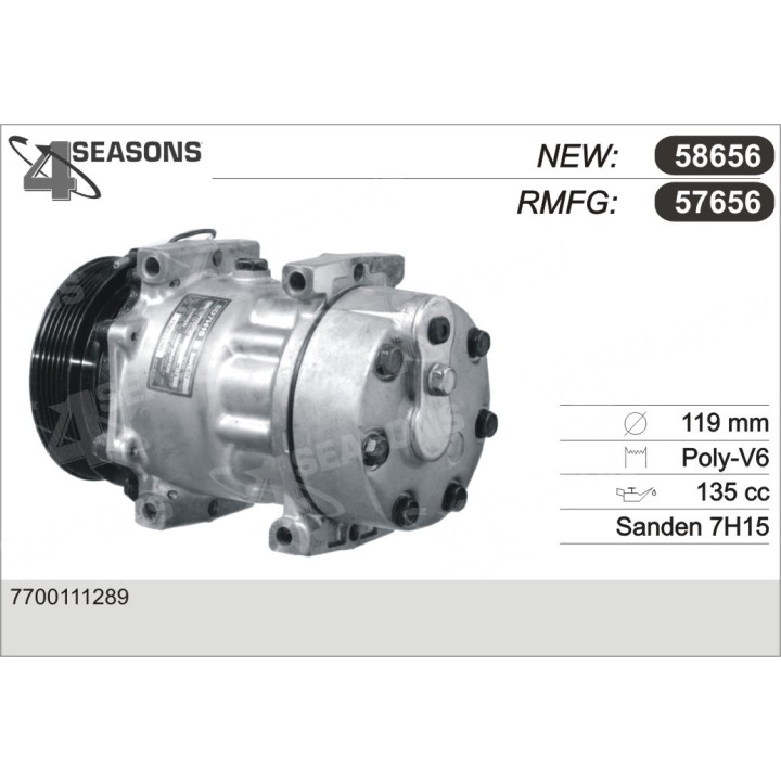 57656  COMPRESOR  RENAULT ESPACE III/LAGUNA