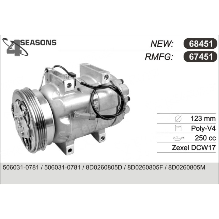67451  COMPRESOR  AUDI A4/A6
