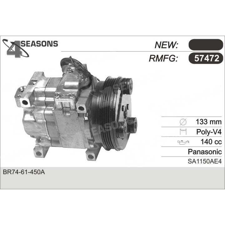57472  COMPRESOR  MAZDA