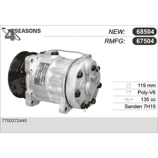 67504  COMPRESOR  RENAULT 19