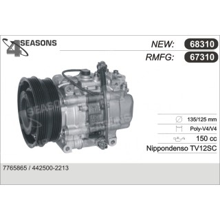 67310  COMPRESOR  FIAT PUNTO / LANCIA Y 1.2 L