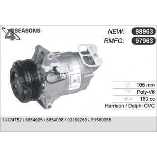 97963  COMPRESOR  OPEL ASTRA H 1.9 CDTI 04-