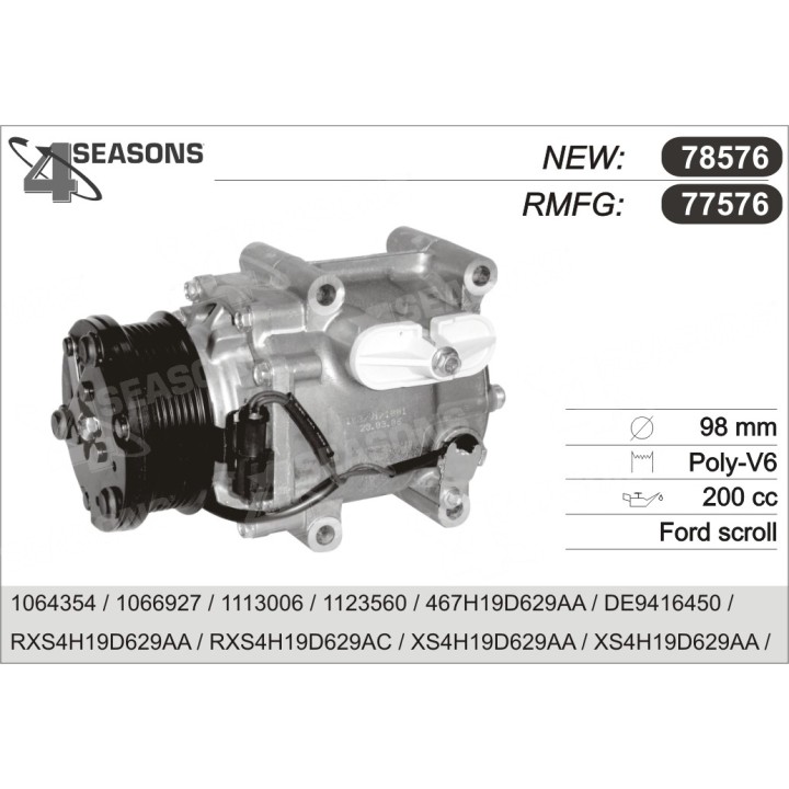 77576  COMPRESOR  FORD FOCUS