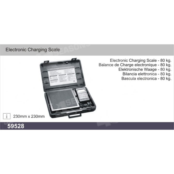 59528  BÁSCULA DE CARGA ELECTRÓNICA 230MM X 230MM