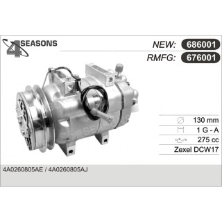 676001  COMPRESOR  AUDI 100 92-94