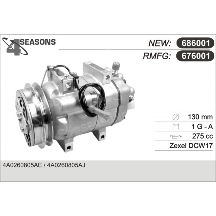 676001  COMPRESOR  AUDI 100 92-94