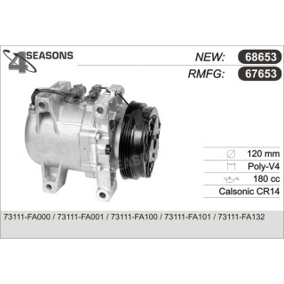67653  COMPRESOR  SUBARU IMPREZA/FORESTER 93-99