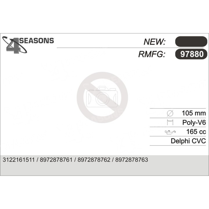 97880  COMPRESOR  HONDA CIVIC 1.7 CTDI 02-