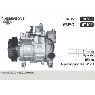 67102  COMPRESOR  AUDI A4 / A6 TDI 2.5