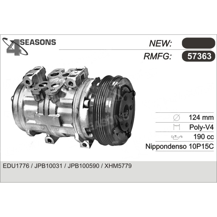 57363  COMPRESOR  HONDA LEGEND/ROVER 800/ACURA