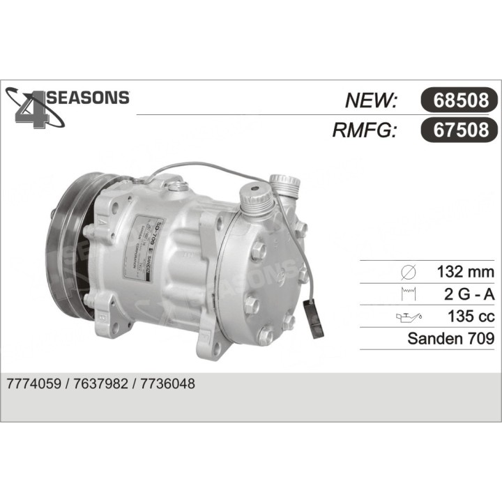 67508  COMPRESOR  FIAT CROMA/THEMA