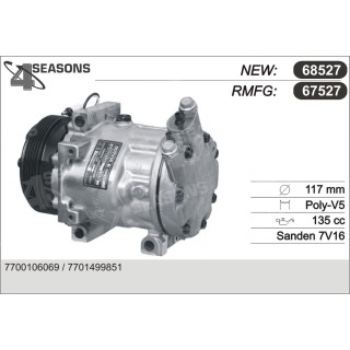 67527  COMPRESOR   RENAULT CLIO II/TWINGO