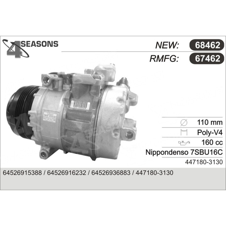 67462  COMP.BMW E38-E39-X5 3.0D PK5 RQ