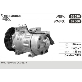 67566  COMPRESOR  JAGUAR XJ6/12