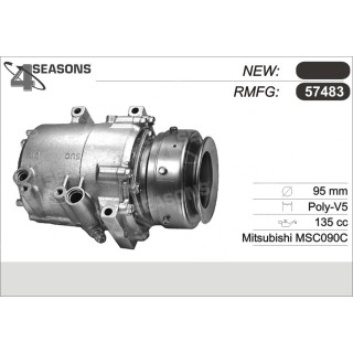 57483  COMPRESOR  EAGLE/DODGE/MITSUBISHI/PLYMOUTH
